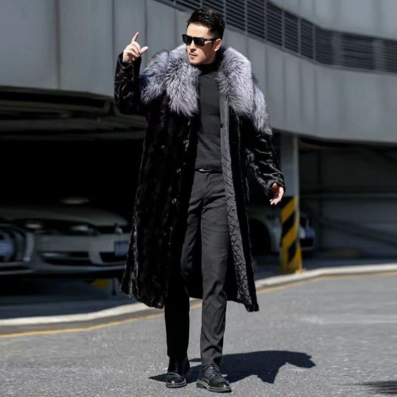 Winter Clothing Brands - Herren Faux Nerz Mantel Winter Langer