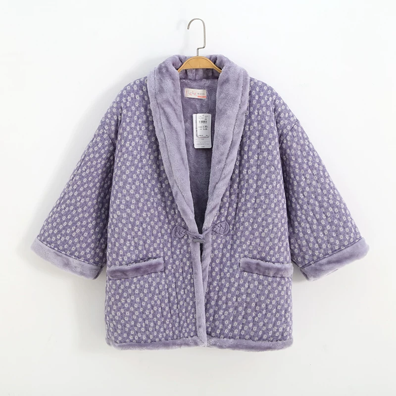 Traditional Winter Japanese Clothing - Hanten-Jacke für Damen, Japanischer Wintermantel, Hauskleidung,