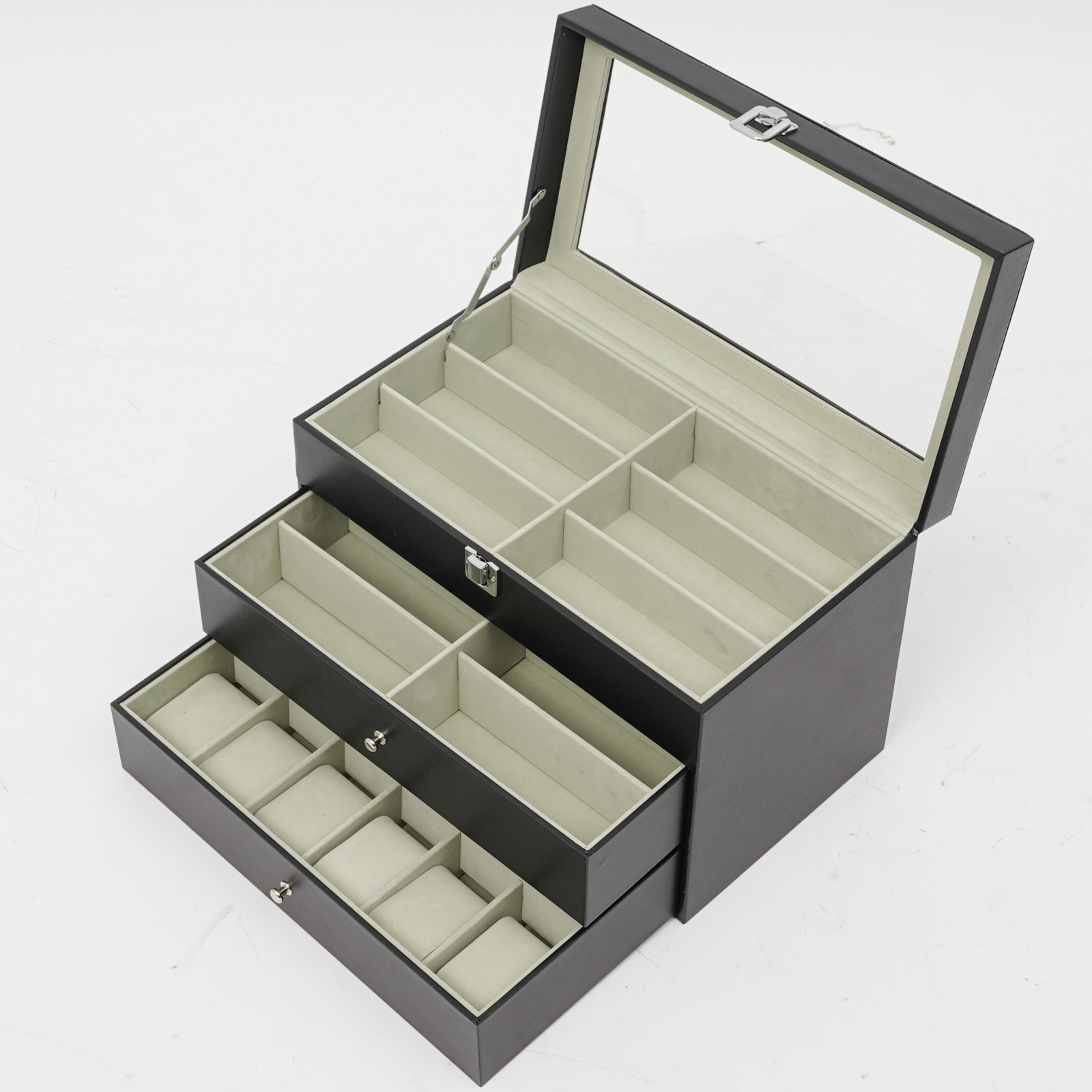 Winter Clothing Organizer - Uhrenbox, Uhren- und Brillen-Präsentationsbox, große Aufbewahrungsbox