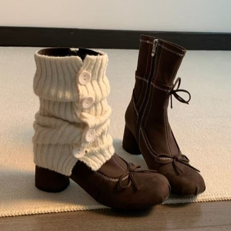 Winter Clothing Women'S - Bogen High Heels Frauen Stiefel Neue