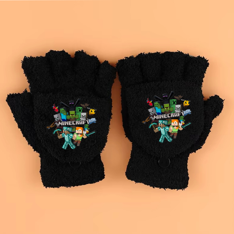 Winter Clothing Game - Neue Handschuhe mit Spielthema-Druck, Minecraft-Stil, für