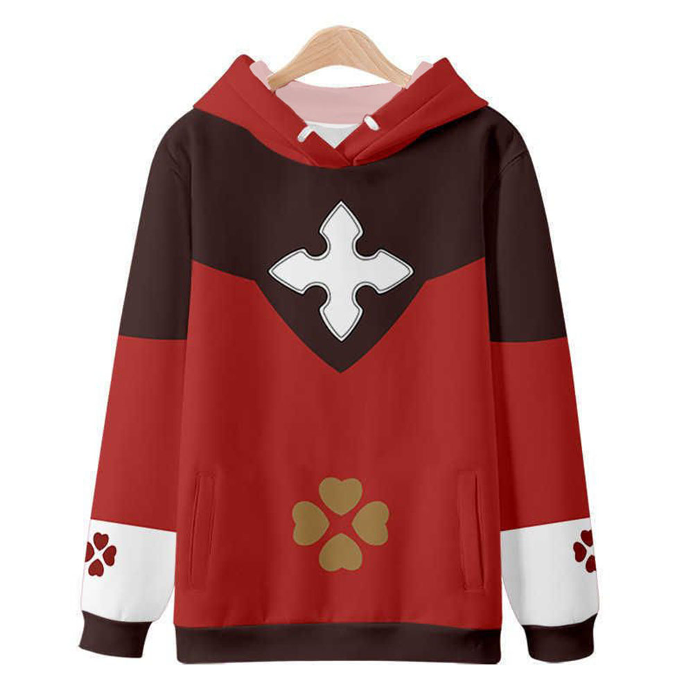 Winter Clothing Game - Klee Cosplay 3D-Druck Hoodie Hot Game