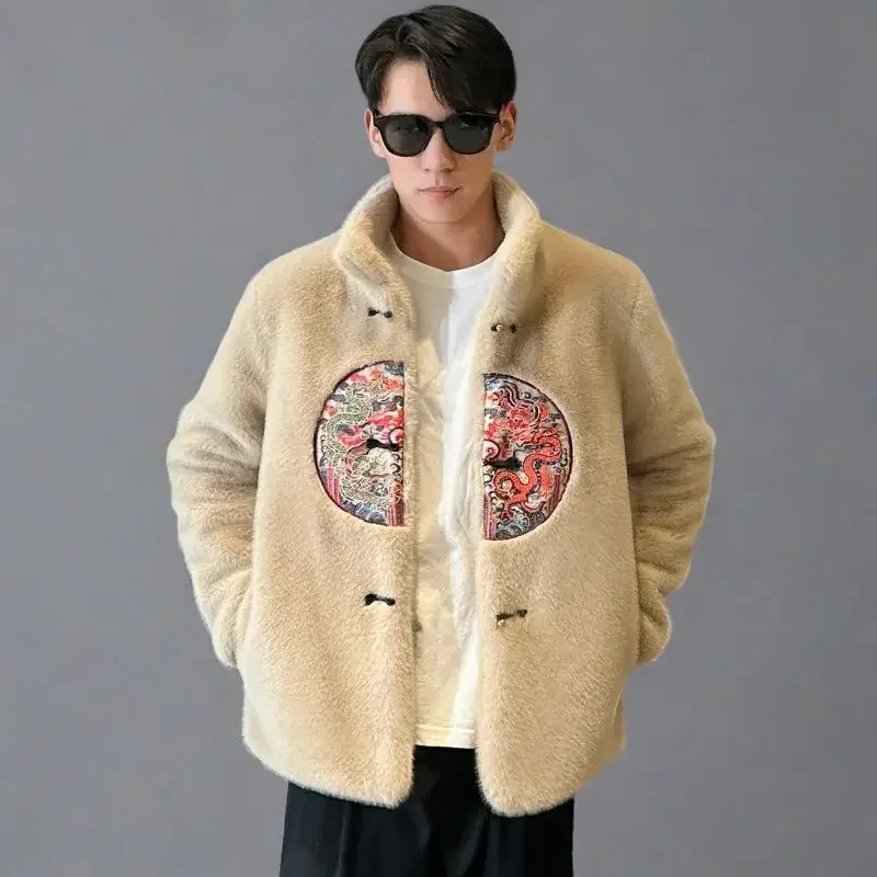 Winter Clothing Brands - Winter Pelz Jacke Stickerei männer Kleidung