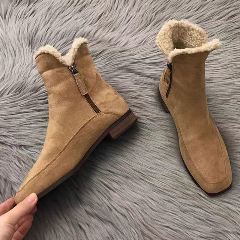 Winter Clothing Women'S - 2026 Neue Pelz-Knöchelstiefel für Damen Wildleder