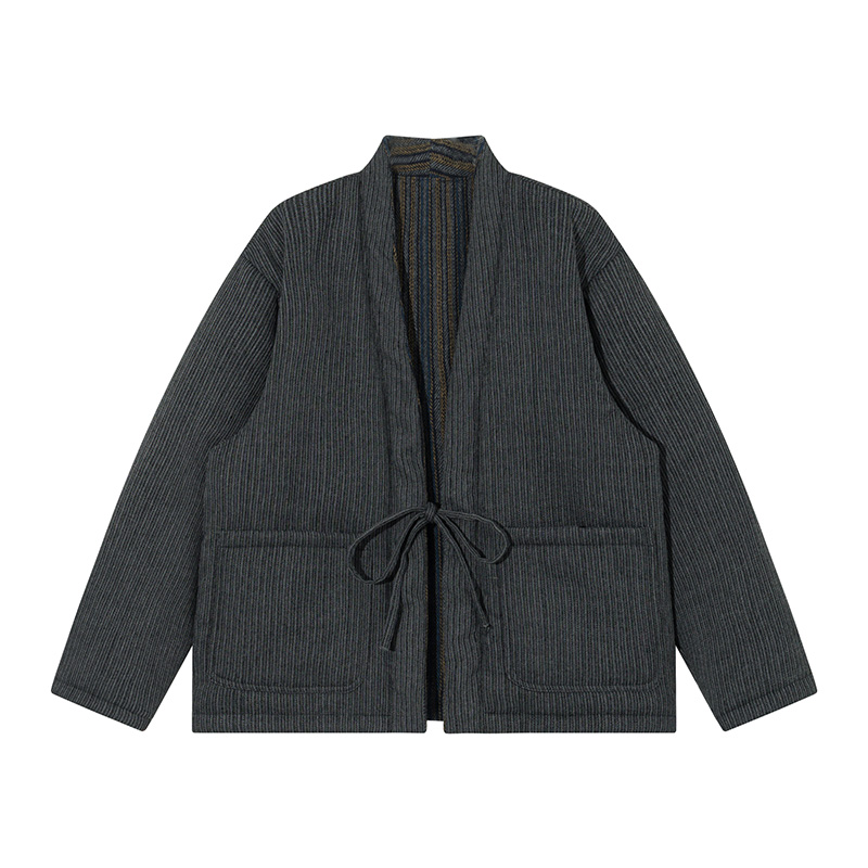 Gestreifte Kimono-Jacke im jap – Traditional Winter Japanese Clothing Bewertung und Preis