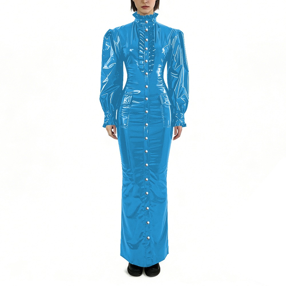 Glänzendes PVC Langes Bleistif – Winter Clothing Plus Size Bewertung und Preis