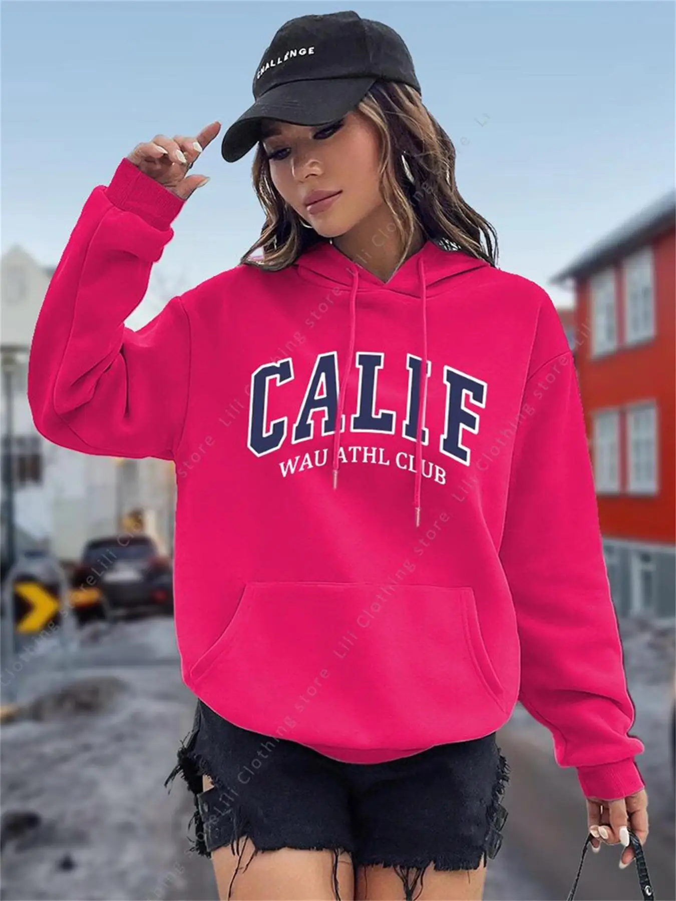 Damen-Hoodies Y2K Kozy Fleece  – Winter Clothing Drawing Bewertung und Preis