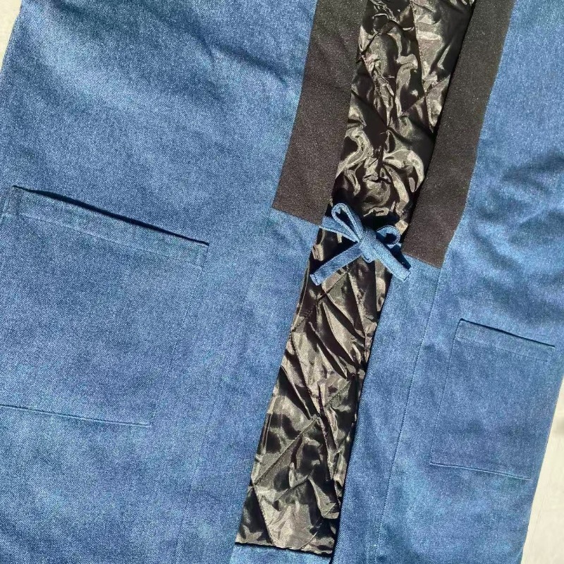 Männer Frauen Denim Hanten Jac – Traditional Winter Japanese Clothing Bewertung und Preis