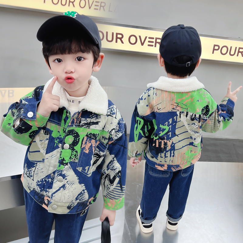 Kinder Baby Warme Jeansjacke P – Winter Clothing Drawing Bewertung und Preis